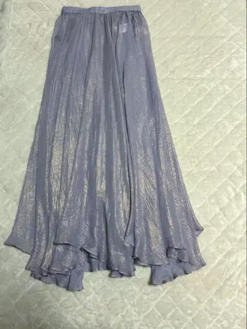 릴리 브라운 광택 시어 스커트 라벤더