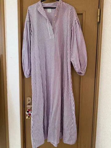 U by SPICK & SPAN 스트라이프 셔츠 원피스