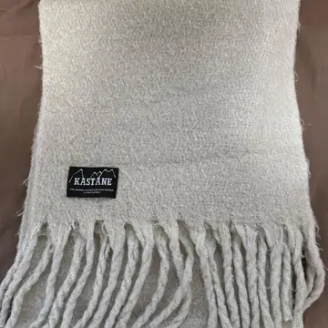 KASTANE 베이지 프린지 머플러