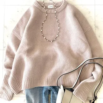 새상품급 IENA 이에나 울 캐시미어 AQUA 크루넥 풀오버