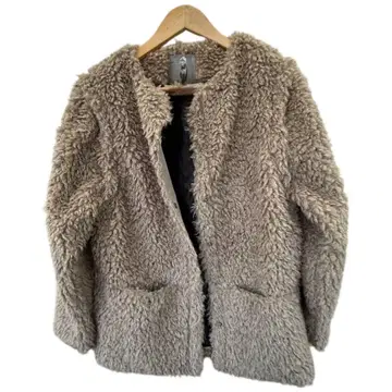 새상품 워크맨 탈부착 푸들 퍼 2way 블루종 코트 베스트