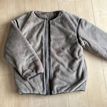 리버서블 퀼팅 블루종