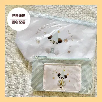 디즈니 크리스마스 리루린린 수베니어 런치 케이스 손수건 칼리