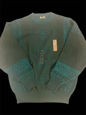 VISAVIS 비자비 레트로 니트 스웨터 모 100% LL XL 빈티지