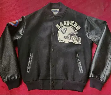 USA 90s Chalk Line RAIDERS 스타디움 블루종 M