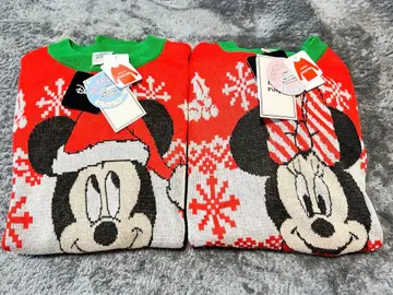 미키마우스 크리스마스 니트 스웨터