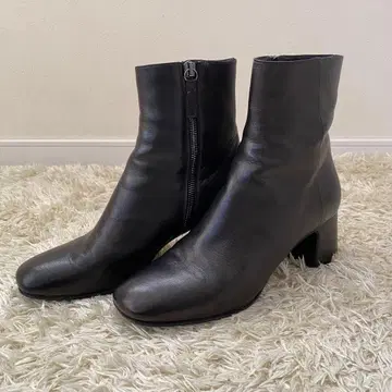 FABIO RUSCONI 파비오 루스코니 가죽 숏부츠 블랙