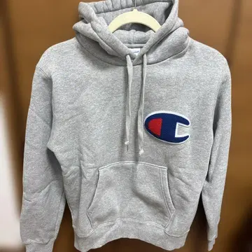 챔피온 그레이 후드티 새상품급 S