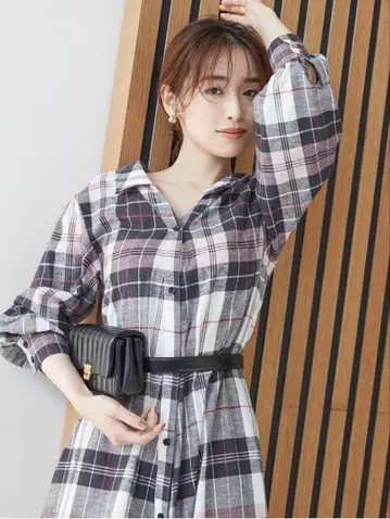 [ 미사용 새상품 ] snidel 스나이델 WEB 한정판 체크 원피스