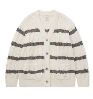 새상품 젤라토 피케 베비모코 아란 보더 가디건