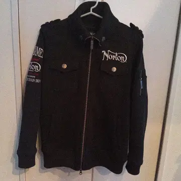 Norton 블랙 점퍼 후드티 겨울 새상품급