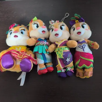 클라리스 봉제 인형 배지 4개 세트