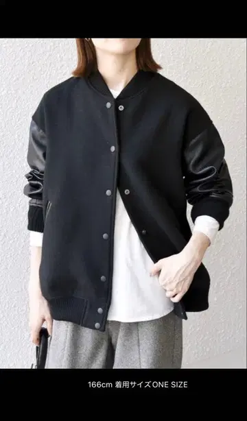 바시티 자켓 블랙 shipsany