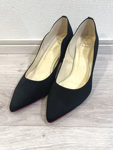 블랙 스틸레토 하이힐 23.0cm