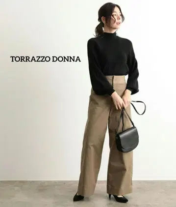 TORRAZZO DONNA 트라조돈나 블랙 백리본 니트