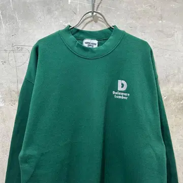 USA제 구제 의류 Lee DELAWARE LUMBER 기업 맨투맨