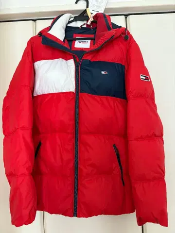 TOMMY JEANS 후드 부착 패딩 자켓 S