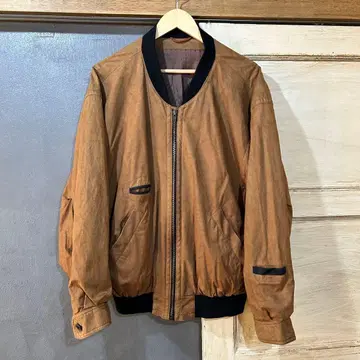 amaretta 페이크 스웨이드 MA-2 타입 블루종