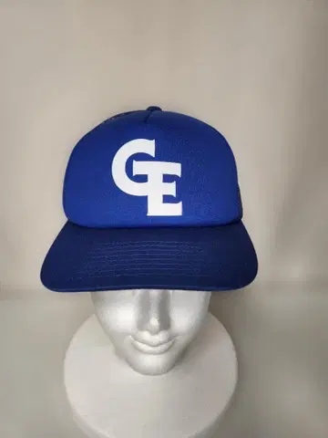 GOODENOUGH 굿이너프 GE 로고 메쉬 캡 파랑