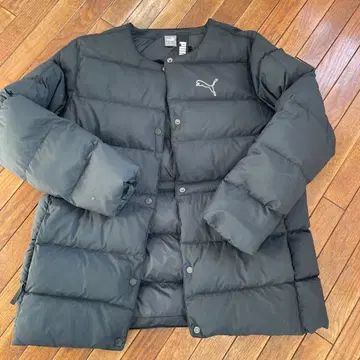 PUMA 블랙 노카라 자켓