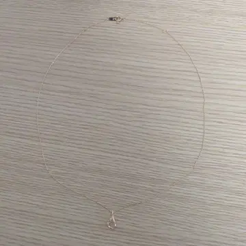 [ete] 골드 드롭형 핑크 스톤 목걸이