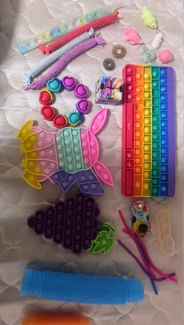 팝잇 완구 세트 레인보우