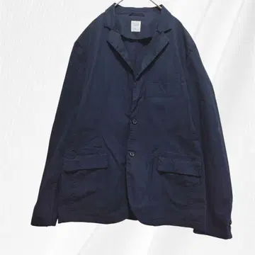AZUL by moussy 테일러드 자켓 코튼 면 다크 네이비