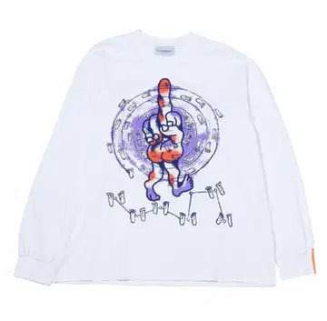black weirdos Middle Finger Man L/S Tee
