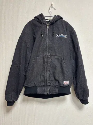 XLARGE 후드 부착 다크 그레이 자켓 S