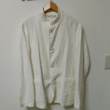 CASEY-CASEY 노카라 자켓 화이트