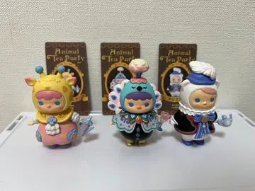 POP MART PUCKY 애니멀 티 파티 피규어 세트