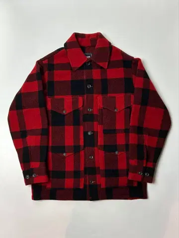 Kent 레드/블랙 체크 매키노 자켓 M 사이즈