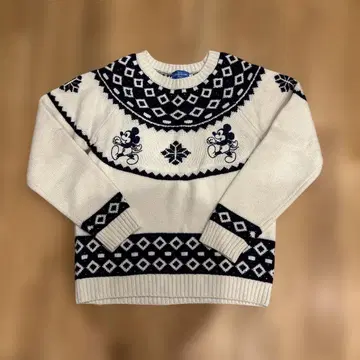 도쿄 디즈니 리조트 미키마우스 니트 스웨터 노르딕 M