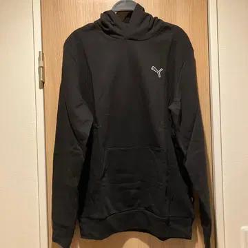 PUMA 블랙 후드 부착 후드티 XL