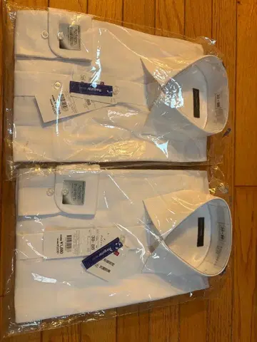 [ 새상품 ] 화이트 드레스 셔츠 39-88 탑밸류 2장 세트