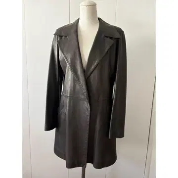 양가죽 램 가죽 천연 가죽 롱 코트 에네스베 가죽 자켓 블랙