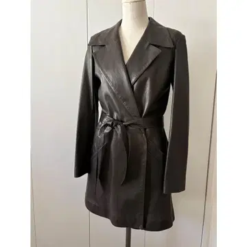 양가죽 램 가죽 천연 가죽 롱 코트 에네스베 가죽 자켓 블랙