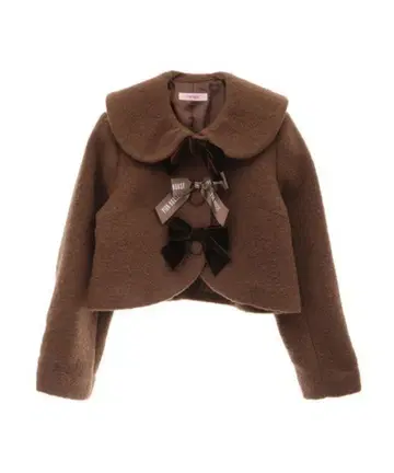 PINK HOUSE x misako aoki 리본 포함 숏코트