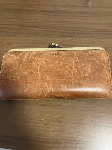 nafka 브라운 가마구치 장지갑