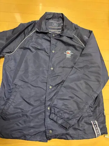 romantic crown 나일론 자켓 네이비 자수 로고 포함