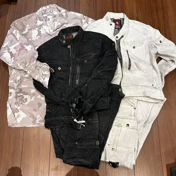 작업복 세트 판매!! 카모플라쥬 패턴 셔츠와 자켓 세트
