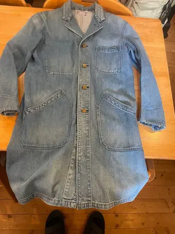 빅 블루블루 샵코트 데님코트 라이트 블루 사이즈 1