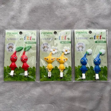 피크민 헤어 클립 3개 세트