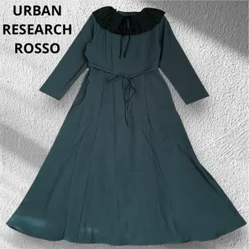 새상품급 어반리서치 로쏘 플리츠 옷깃 원피스 플레어 리본