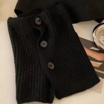 넥워머 니트 머플러 블랙