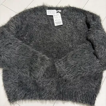 르 쿠르 블랑 CITYHILL 그레이 퍼 니트 스웨터 38