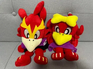 빨간 새 캐릭터 봉제 인형 2개 세트