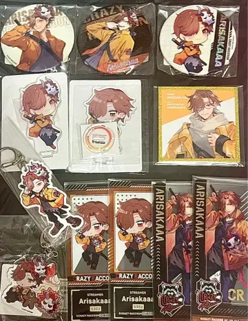 CR 아리사카 묶음 판매 캔뱃지 아크릴 스탠드 아크릴 키링 책갈피