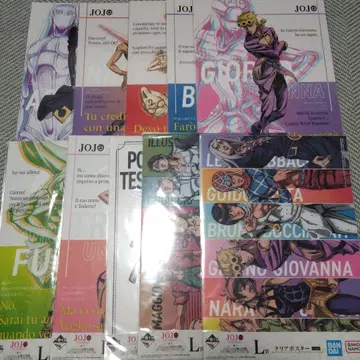 죠죠의 기묘한 모험 GOLDEN WIND L상 클리어 포스터 제일복권