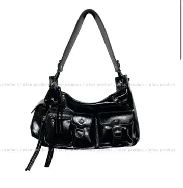 U LAN 블랙 숄더백